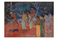 Scene from Tahitian Life P. GAUGUIN Fine Art Poster 24X36 POST-IMPRESSIONIST