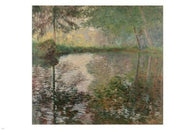 Pond At Montgeron CLAUDE MONET Fine Art Poster 24X36 FRENCH IMPRESSIONIST