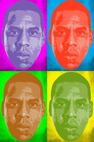 JAY Z celebrity singer POP ART POSTER MULTIPLE IMAGES colorful 24X36 new