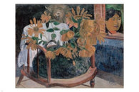 SUNFLOWERS Paul Gauguin FINE ART POSTER 24X36 FLORAL Post-Impressionist