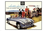 Austin Healey 3000 Sports Car Poster 1959-1968 Classy British Design 24X36