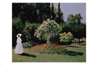 Claude Monet WOMAN IN THE GARDEN Sainte-Adresse 24X36 FINE ART POSTER FAMOUS