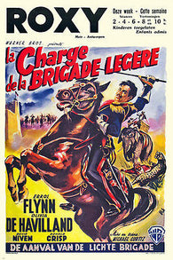 1936 CHARGE OF THE LIGHT BRIGADE movie poster FLYNN & DEHAVILLAND rare 24x36