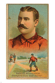 hardie henderson pitcher BROOKLYN TROLLEY-DODGERS sports poster 1888 24X36