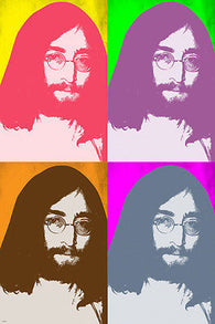 SINGER JOHN LENON celebrity multiple image POP ART POSTER psychedelic 24X36