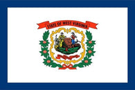 west virginia official flag poster SYMBOLIC COLLECTORS HISTORIC 24X36 RARE
