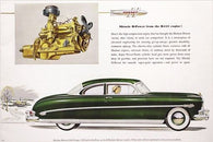 1952 HUDSON HORNET and its standard H-145 engine VINTAGE CAR AD poster 24X36