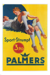 PALMERS sports socks VINTAGE AD POSTER UK 1936 24X36 RARE hot NEW!