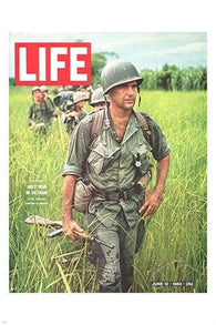 LIFE MAGAZINE COVER POSTER showing VIETNAM WAR soldiers HISTORIC 24X36 rare