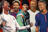 Top Soccer Players Poster 24x36 Football Home Decor Print
