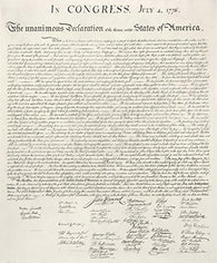 US DECLARATION of INDEPENDANCE POSTER July 4, 1776 - United States RARE HOT NEW 24x29
