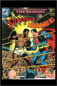 Superman vs Mohammad Ali Vintage DC Comic Book Cover Poster 24X36