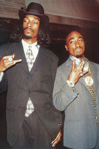 Snoop Dogg & 2Pac 36x24 Music Poster Sharp Dressed Men Hip Hop Rappers