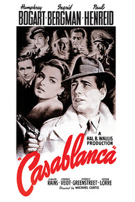 Casablanca Movie Classic Hollywood Film 24x36 Poster