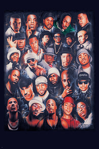 Hip Hop Rap Legends Collage 24x36 Poster
