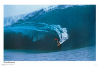 Teahupoo Wave Breaking Surfing 24x36 Poster