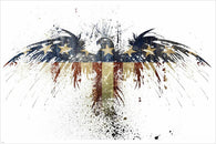 Stars & Stripes American Eagle Poster 24x36