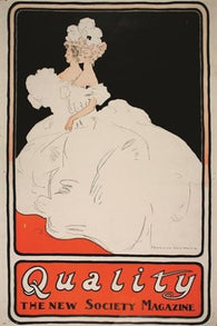 penrhyn stanlaws' QUALITY, THE NEW SOCIETY MAGAZINE vintage poster 24X36 NEW