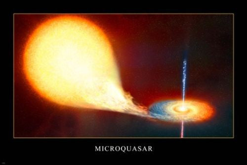 Microquasar HUBBLE SPACE IMAGE poster 24X36 AMAZING twin radio-bright jets