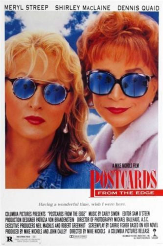 postcards from the edge CLASSIC MOVIE POSTER maclaine and streep 24X36 RARE