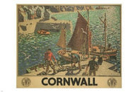 CORNWALL by Ronald Lampitt UK vintage poster 1936 SEASIDE 24X36 unique