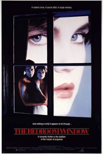 vintage movie poster THE BEDROOM WINDOW elizabeth mcgovern SUSPENSE 24X36