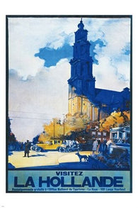 VISIT HOLLAND vintage french tourism poster COLLECTORS HISTORIC 24X36 new
