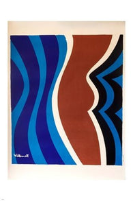 VILLEMOT BROWN BODY vintage painting poster MODERN ART collectors 24X36