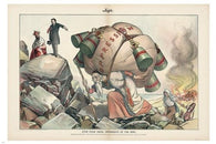 vintage propaganda poster RUSSIAN POLITICAL ANIMATED illustrated 24X36 NEW