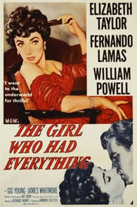 classic movie poster THE GIRL WHO HAD EVERYTHING elizabeth TAYLOR 24X36 hot
