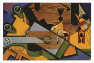 JUAN GRIS still life with a guitar VINTAGE PAINTING art poster CUBISM 24X36