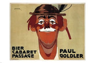 PAUL GOLDLER- CLOWN vintage ad poster JO STEINER germany 1914 24X36 RARE