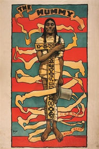 JOHN HASSALL the mummy VINTAGE ART POSTER historic egyptian COLLECTORS 24X36