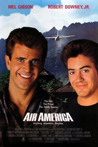 AIR AMERICA classic movie poster MEL GIBSON ROBERT DOWNY JR. planes 24X36
