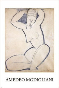 amedeo modigliani CARYATID vintage art poster SIGNATURE STYLE modern 24X36