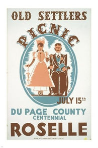 WPA public domain images VINTAGE AD POSTER historic centennial 24X36 RARE