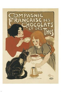 FRENCH TEA AND CHOCOLATE COMPANY vintage ad poster SINGULAR 24X36 hot NEW