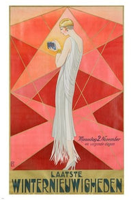 MARCI INNOVATION BRUSSELS vintage ad poster 20's DRESS elegant classic 24X36
