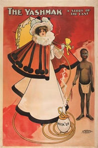 vintage ad poster THE YASHMAK by JOHN HASSALL muslim rare COLLECTORS 24X36