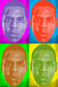 JAY Z celebrity singer POP ART POSTER MULTIPLE IMAGES colorful 24X36 new