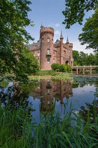 vintage photo poster SCHLOSS MOYLAND CASTLE germany neogothic 24X36 UNIQUE