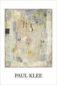 paul klee VOCAL FABRIC OF THE SINGER ROSA SILBER classic art poster 24X36
