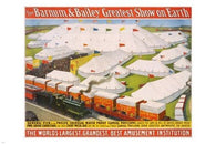 vintage 1899 circus poster THE BARNUM & BAILEY greatest show on earth 24X36
