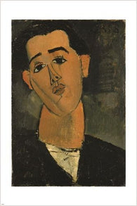 MODERNIST amedeo modigliani PORTRAIT OF JUAN GRIS vintage art poster 24X36