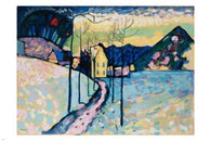 v. KANDINSKY winter LANDSCAPE fine art POSTER 24X36 abstract EXPRESSIONISM