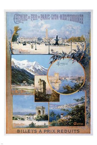 vintage french railways TRAVEL POSTER picturesque superior HOT NEW 24X36
