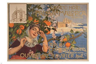 joan llaverias GRAND HOTEL, MALLORCA vintage travel poster 24X36 SPANISH