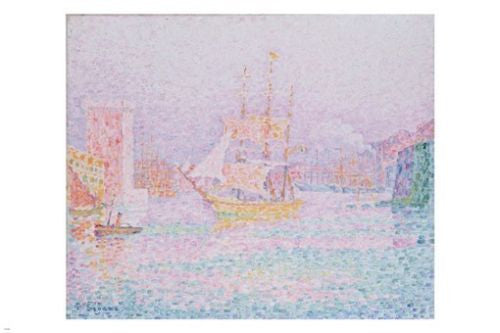 Paul SIGNAC The Harbour AT MARSEILLES Fine Art POSTER 24X36 Impressionist