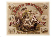 SMITH BROTHERS BORAX vintage ad poster United States 1880 24X36 CLASSIC GEM