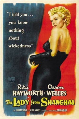 1947 THE LADY FROM SHANGHAI movie poster RITA HAYWORTH orson welles 24X36